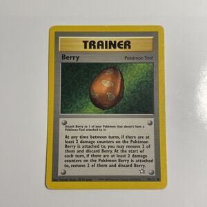 Pokémon Trainer Berry 99/111 Neo Genesis l Unlimited Common Vintage 2000